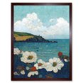 thumbnail image 1 of Looking Out To Sea Flower Clouds Coastal Ocean Seascape Art Print Framed Poster Wall Decor 12x16 inch, 1 of 5