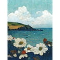 thumbnail image 1 of Looking Out To Sea Flower Clouds Coastal Ocean Seascape Large Wall Art Poster Print Thick Paper 18X24 Inch, 1 of 4