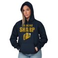 thumbnail image 1 of Looking Sharp cheddar Cheese Pun Gym Hoodie Sweatshirt Women Men Brisco Brands S, 1 of 6