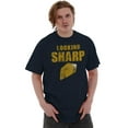 thumbnail image 1 of Looking Sharp cheddar Cheese Pun Gym Men's Graphic T Shirt Tees Brisco Brands L, 1 of 4