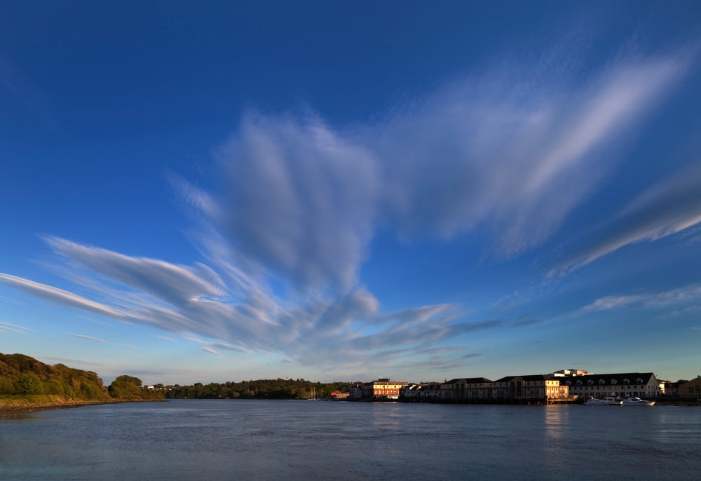 Looking down stream from Waterford City Waterford Ireland Canvas Art - Panoramic Images (36 x 24)