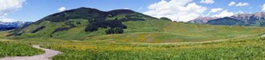 Looking west from Gothic Road just north of Mount Crested Butte Gunnison County Colorado USA Canvas Art - Panoramic Images (22 x 5)