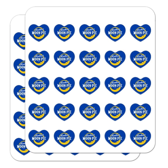 Lookout MoonPie Logo Heart Shaped Planner Calendar Scrapbook Craft Stickers