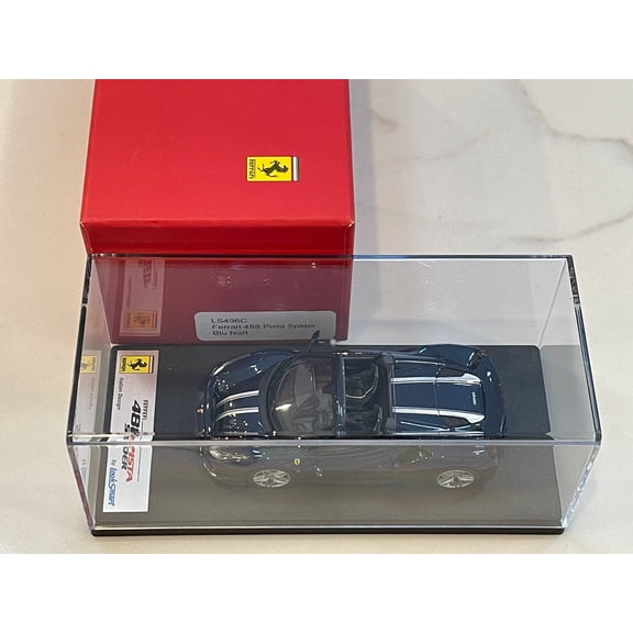 Looksmart 1/43 Ferrari 488 Pista Spider 2019 Blue Nart LS496C