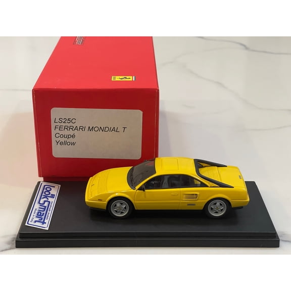 Looksmart 1/43 Ferrari Mondial T Coupe 1985 Yellow LS25C