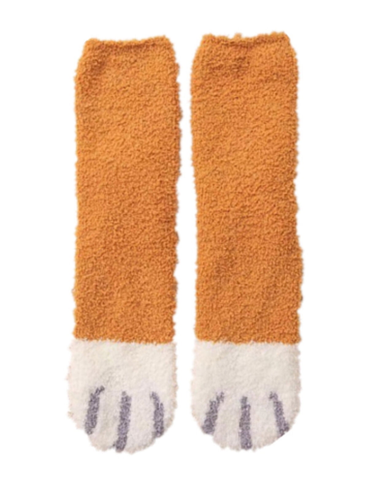 Lookwoild Winter Cat Claws Cute Thick Warm Sleep Floor Socks Men Women