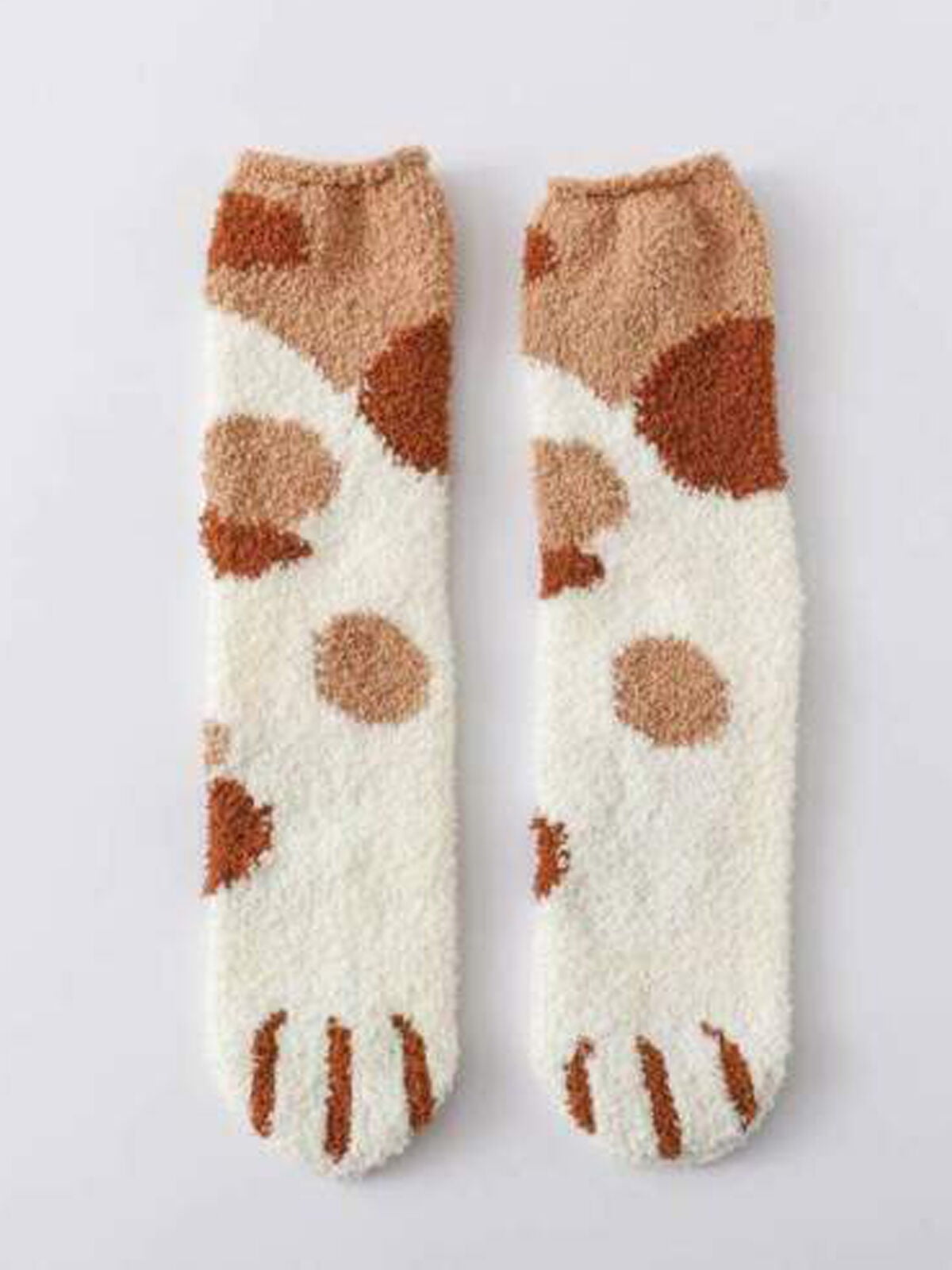 Lookwoild Winter Cat Claws Cute Thick Warm Sleep Floor Socks Men Women