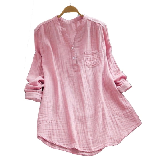 Lookwoild Women Summer Gypsy Baggy Tunic Tops Shirt Long Sleeve Blouse Plus Size 6-26