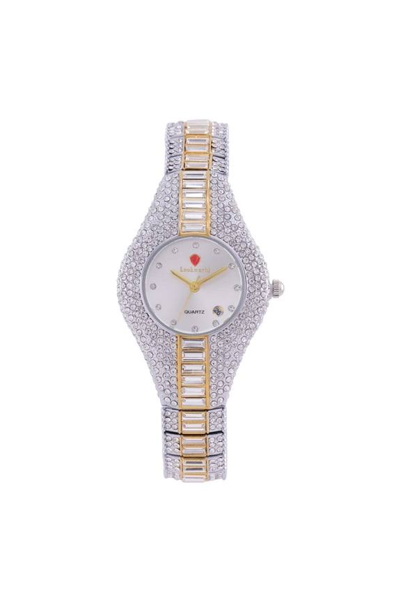 Luxury Heart-Shaped Diamond Watch, Bright Diamond Embellishment, Noble and Elegant, Accurate Timekeeping, Women's Must-Have Fashion Watch