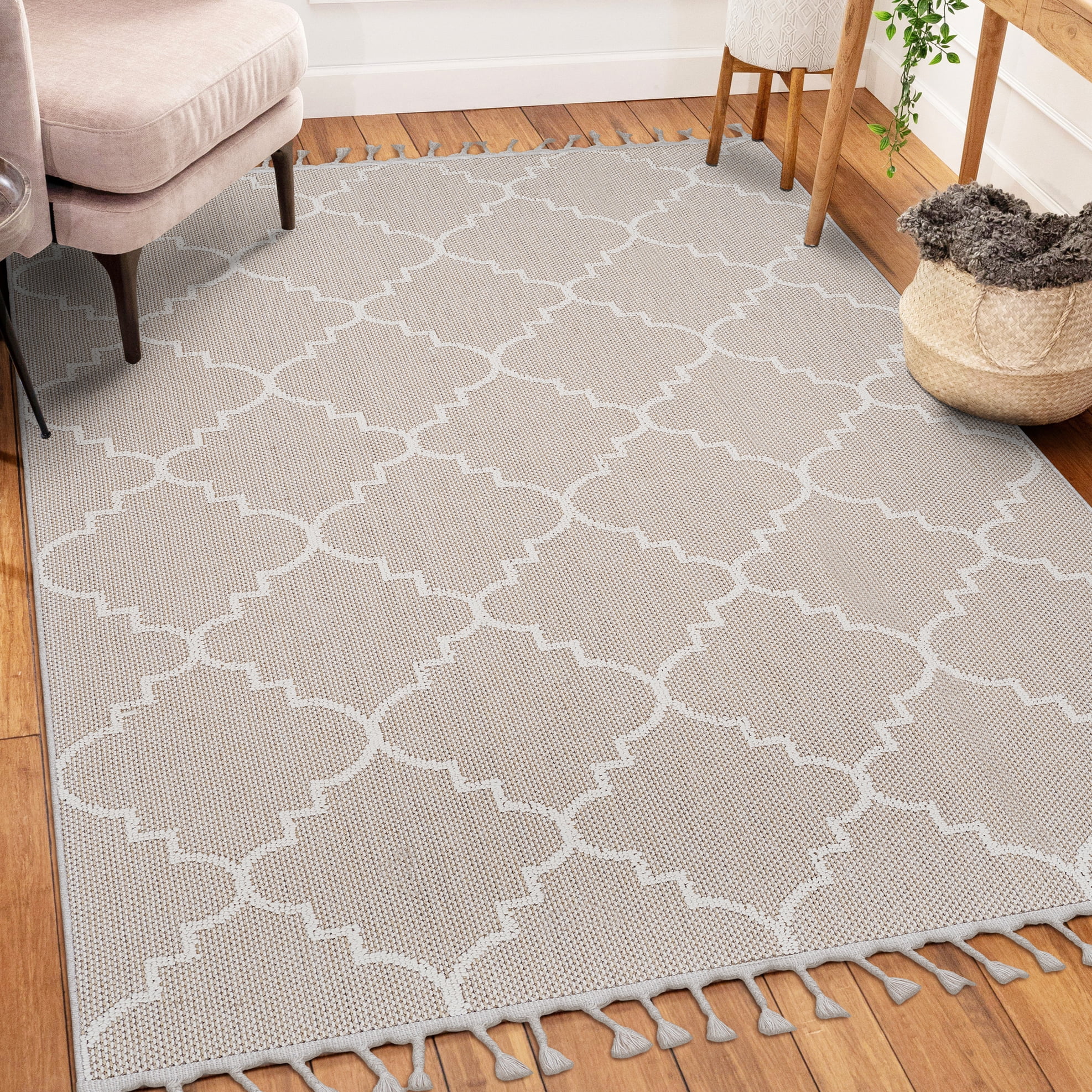 Loom & 4x6 /trellis Indoor/outdoor Area Rug, Stain , Non-shedding, Pet ...