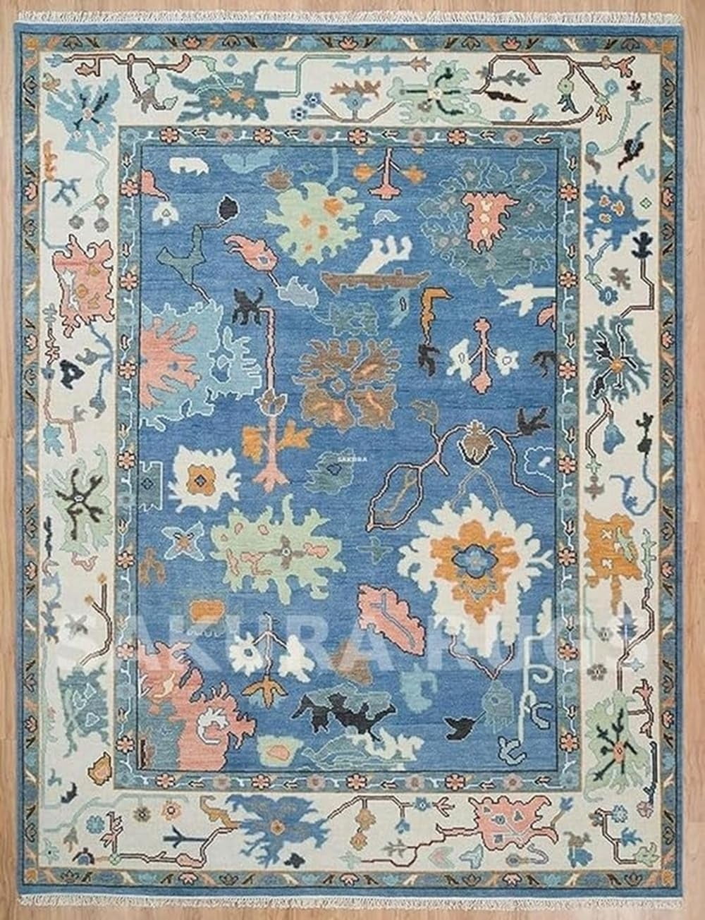 Area Tuft Rug Loom n Barn Hand Tufted Oushak Wool Area Rug – Vintage Turkish ...