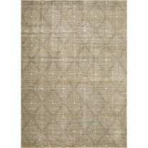Loomaknoti Alanzo Alburnt 6' x 9' Beige Geometric Indoor Area Rug