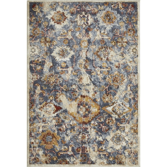 Loomaknoti Alsbrooke Amibell 4' x 6' Blue Persian Indoor Area Rug