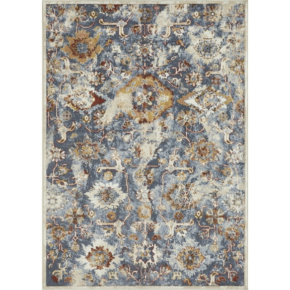 Loomaknoti Alsbrooke Amibell 5' x 7' Blue Persian Polypropylene Indoor Area Rug