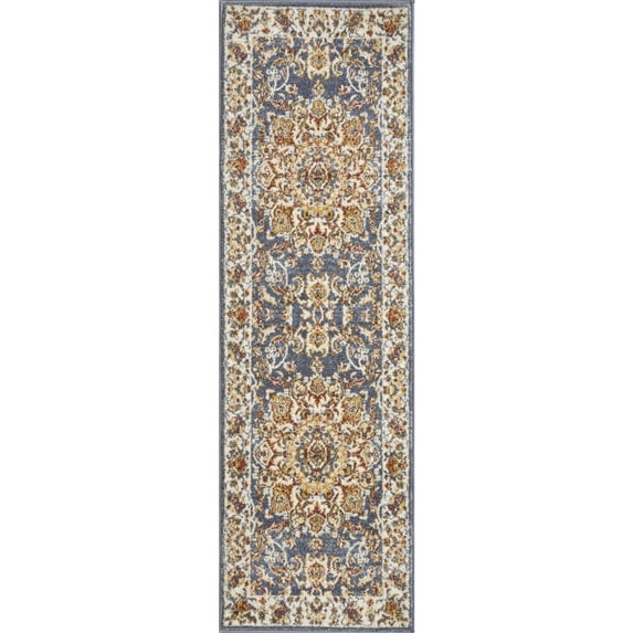 Loomaknoti Alsbrooke Amrenta 2' x 7' Blue Oriental Indoor Runner Rug