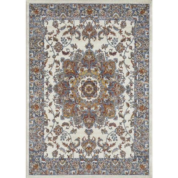 Loomaknoti Alsbrooke Amrenta 5' x 7' Ivory Oriental Indoor Area Rug