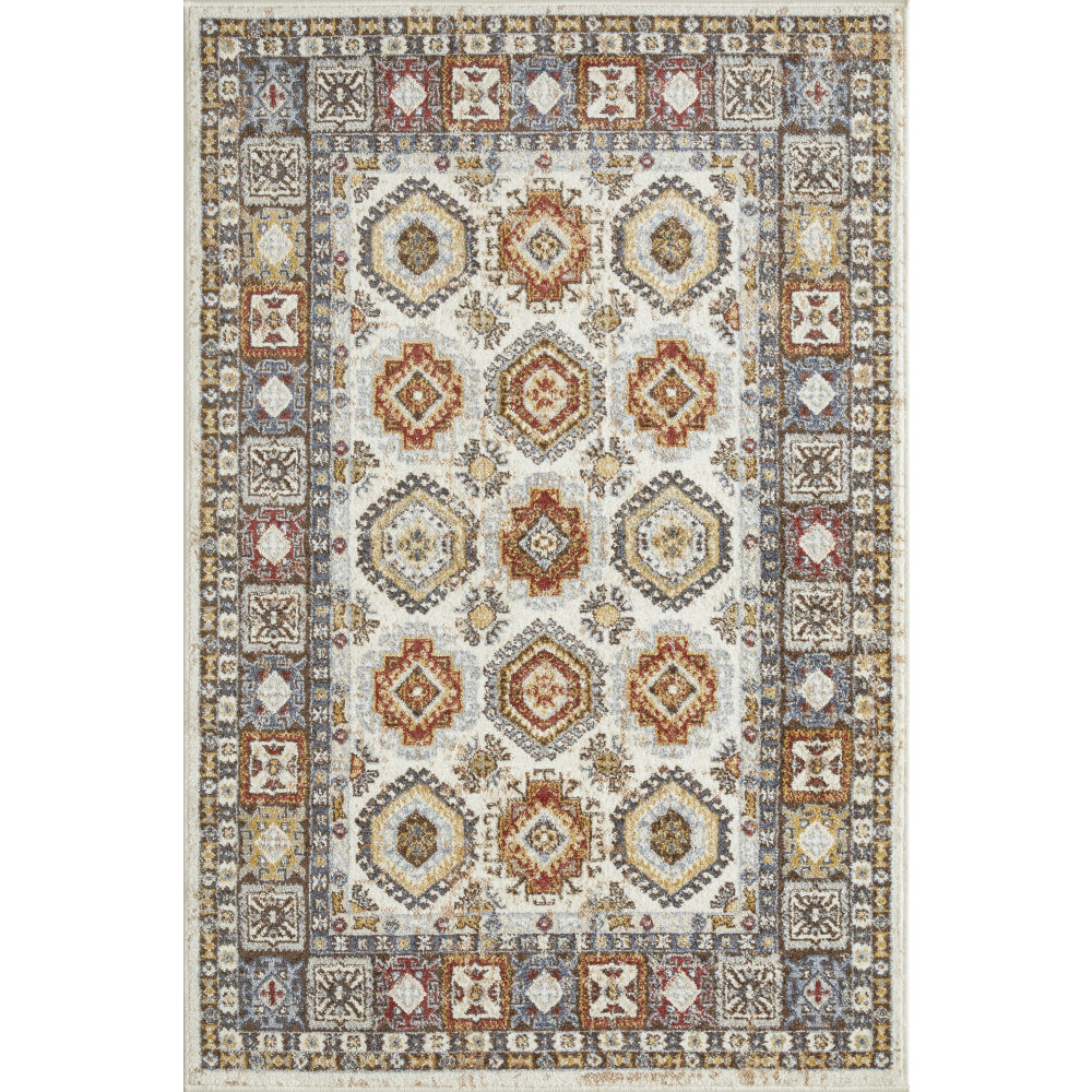 Loomaknoti Alsbrooke Delary 4' x 6' Beige Oriental Indoor Area Rug