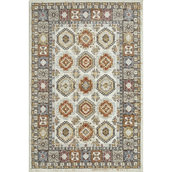 Loomaknoti Alsbrooke Delary 4' x 6' Beige Oriental Indoor Area Rug