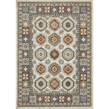 Loomaknoti Alsbrooke Delary 5' x 7' Cream/Beige Oriental Indoor Area Rug