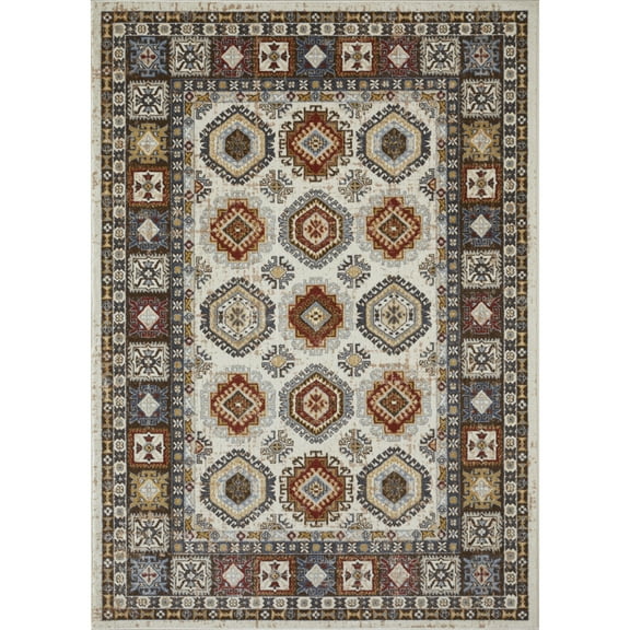 Loomaknoti Alsbrooke Delary 9' x 12' Beige Oriental Indoor Area Rug