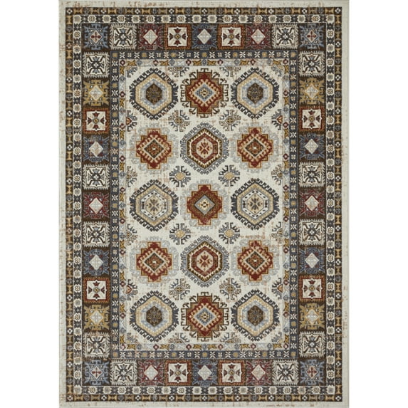Loomaknoti Alsbrooke Delary 9' x 12' Beige Oriental Indoor Area Rug