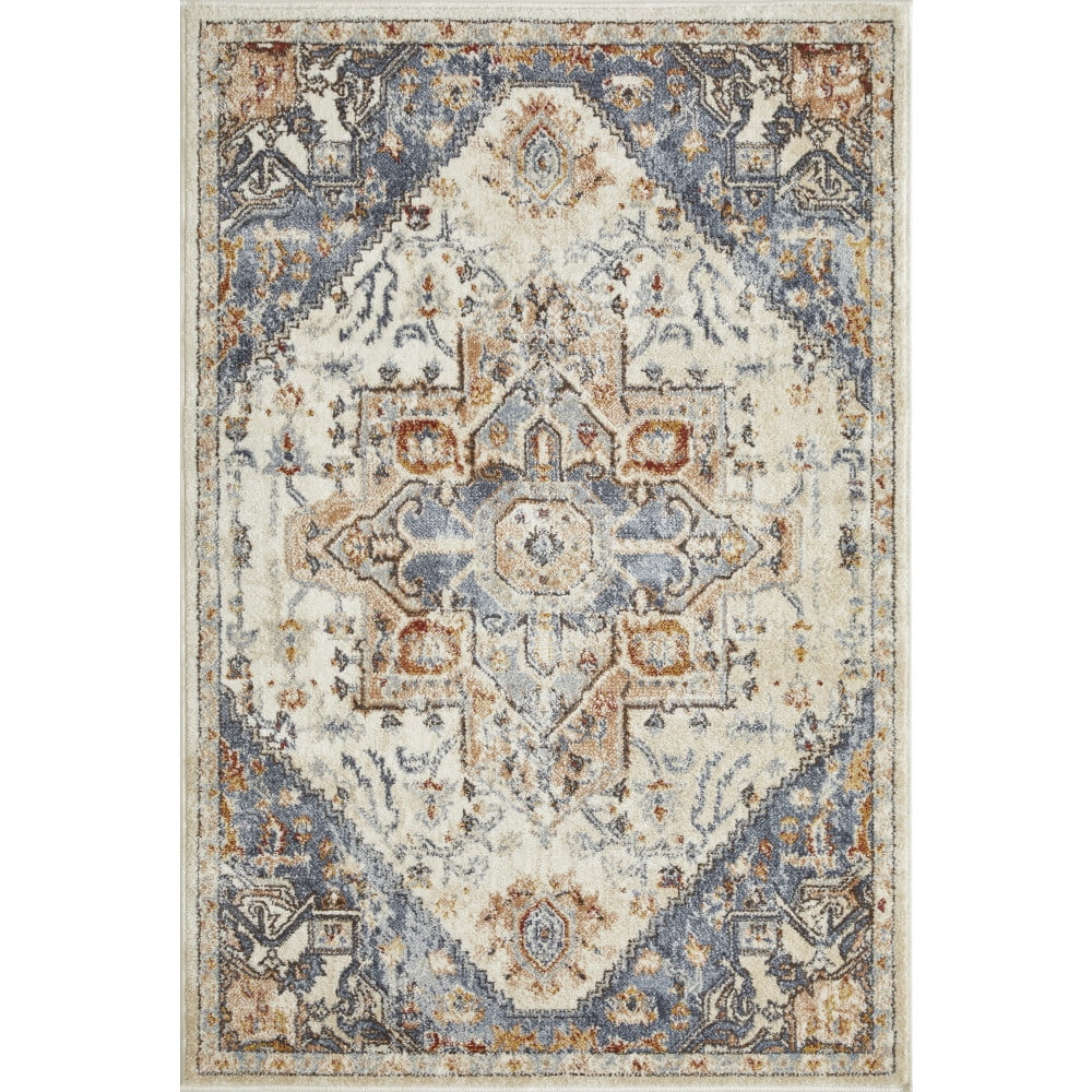 Loomaknoti Alsbrooke Obinda 4' x 6' Beige Oriental Indoor Polypropylene Area Rug