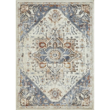 Loomaknoti Alsbrooke Obinda 5' x 7' Oriental Indoor Area Rug , Cream/Beige