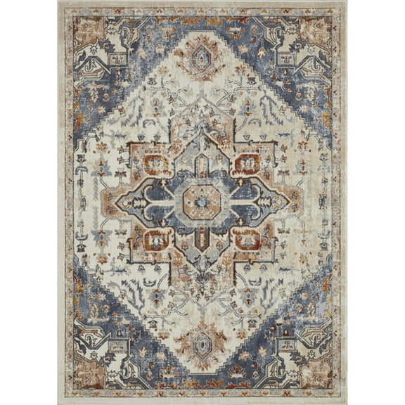 Loomaknoti Alsbrooke Obinda 6' x 9' Beige Oriental Indoor Area Rug