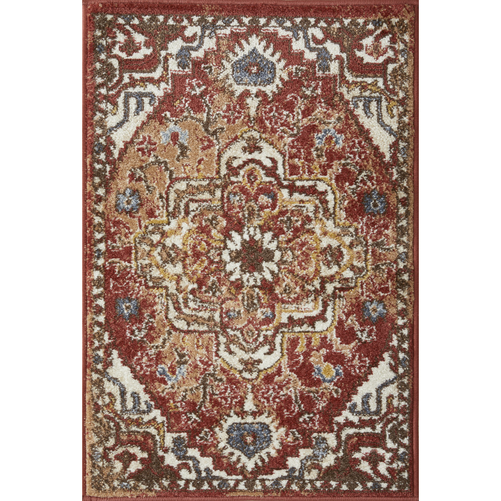 Loomaknoti Alsbrooke Zailorn 2' x 3' Red Persian Indoor Polypropylene Accent Rug