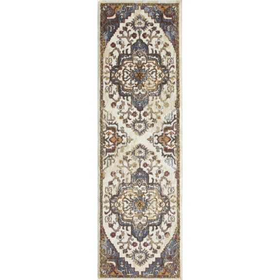 Loomaknoti Alsbrooke Zailorn 2' x 7' Oriental Indoor Runner Rug , Cream/Beige