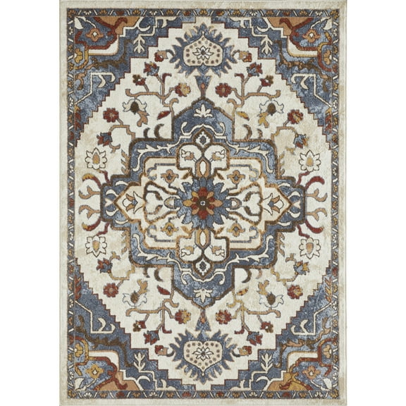 Loomaknoti Alsbrooke Zailorn 5' x 7' Oriental Indoor Area Rug , Cream/Beige