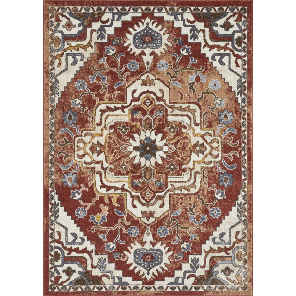 Loomaknoti Alsbrooke Zailorn 5' x 7' Red Persian Indoor Area Rug