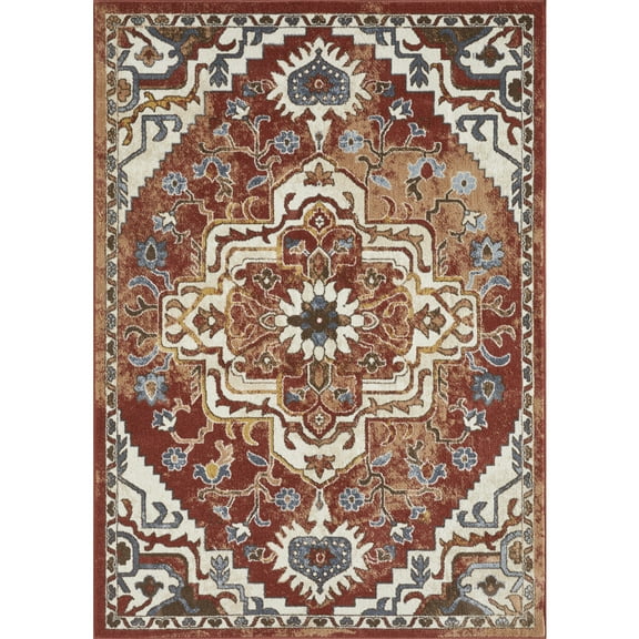Loomaknoti Alsbrooke Zailorn 5' x 7' Red Persian Indoor Area Rug