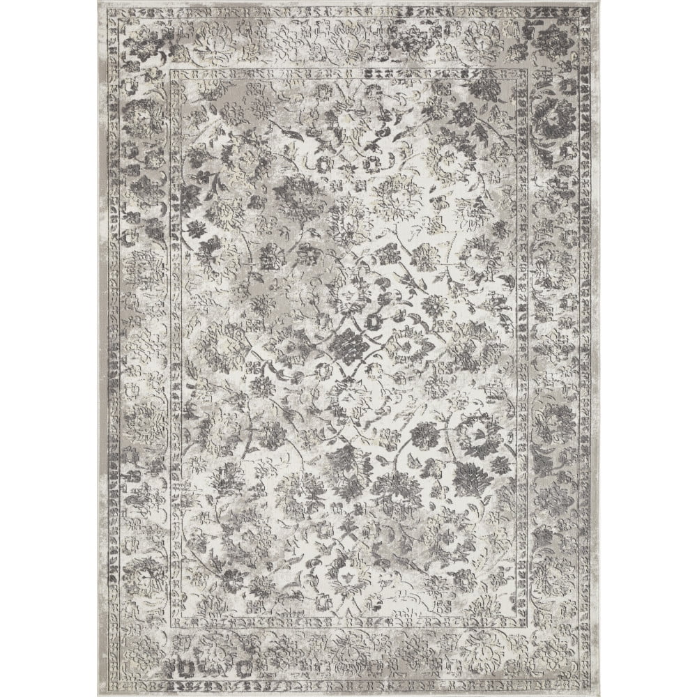 Loomaknoti Aysal Alazah 6' x 9' Grey Oriental Indoor Area Rug