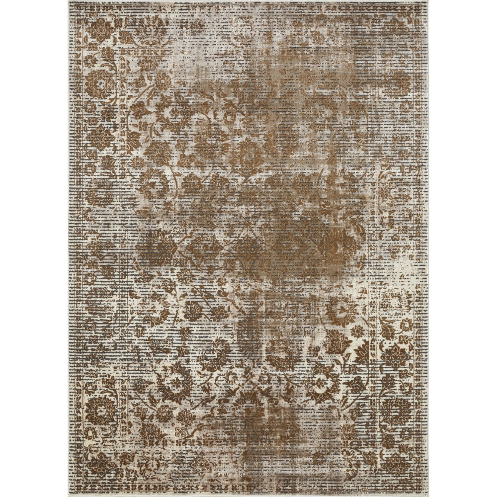 Loomaknoti Aysal Alazah 9' x 12' Oriental Indoor Polypropylene Area Rug , Beige/Cream