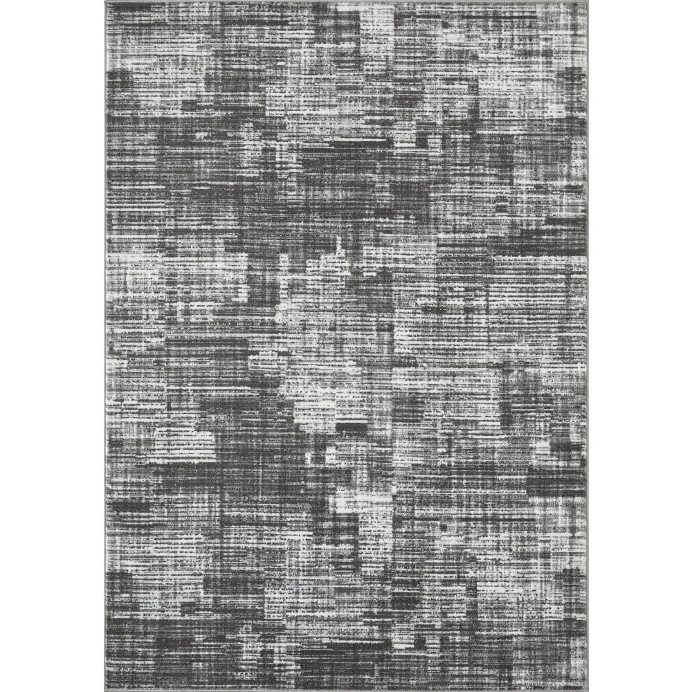 Loomaknoti Aysal Astern 5' x 7' Abstract Indoor Area Rug , Gray/Cream