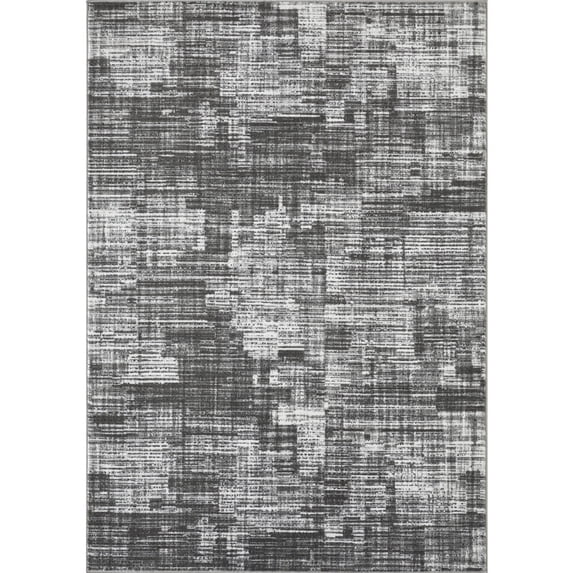 Loomaknoti Aysal Astern 5' x 7' Abstract Indoor Area Rug , Gray/Cream