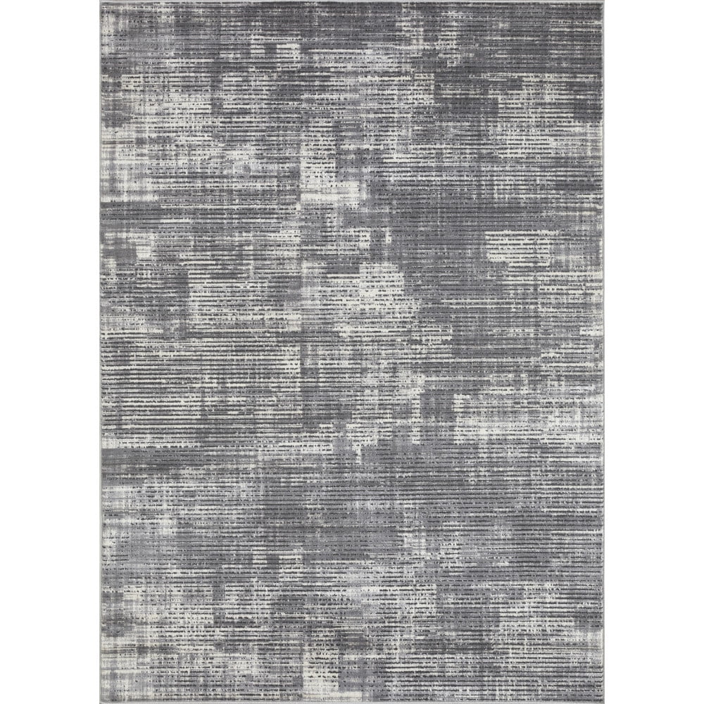 Loomaknoti Aysal Astern 6' x 9' Gray Abstract Indoor Area Rug