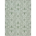 thumbnail image 1 of Loomaknoti Breyleigh Calitrah 6' x 9' Green Ikat Indoor/Outdoor Area Rug, 1 of 9