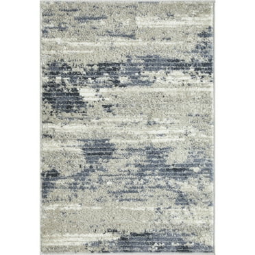 Loomaknoti Carleigh Arnald 2' x 3' Blue Abstract Indoor Accent Rug