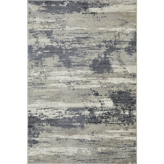 Loomaknoti Carleigh Arnald 5' x 7' Blue Abstract Indoor Area Rug