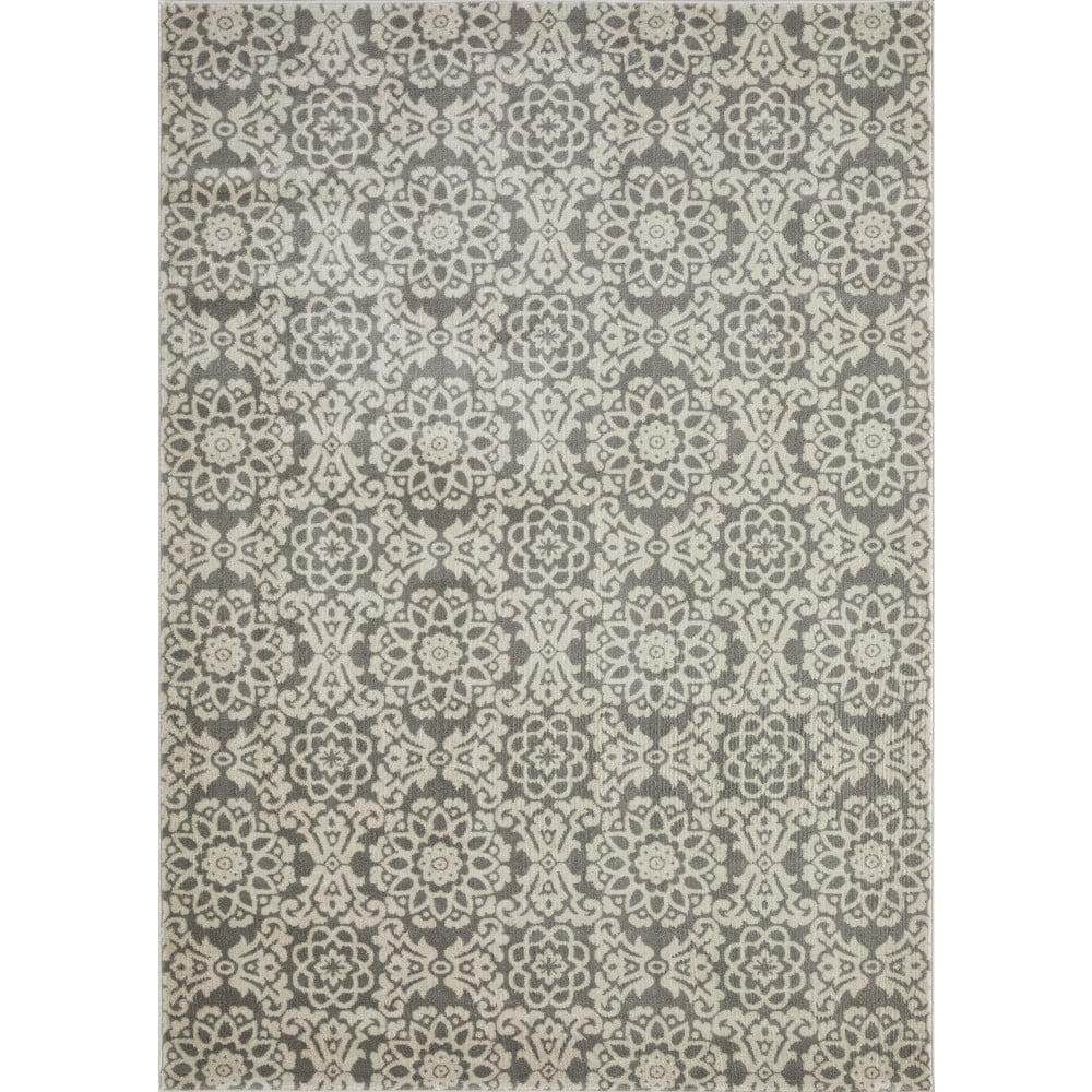 Loomaknoti Celena Alizia 9' x 12' Beige Floral Indoor Polypropylene Area rug