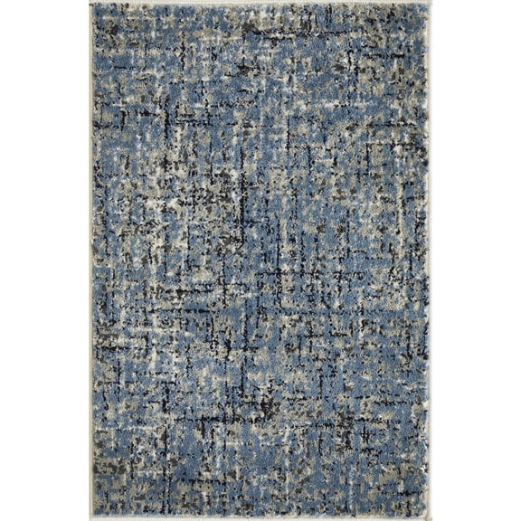 Loomaknoti Celena Altenz 2' x 3' Blue Abstract Indoor Polypropylene Accent Rug