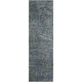 thumbnail image 1 of Loomaknoti Celena Altenz 2' x 7' Blue Abstract Indoor Runner Rug, 1 of 8