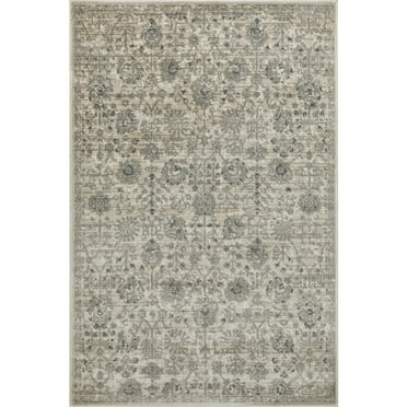 Loomaknoti Celena Asheley 5' x 7' Ivory Floral Indoor Area Rug