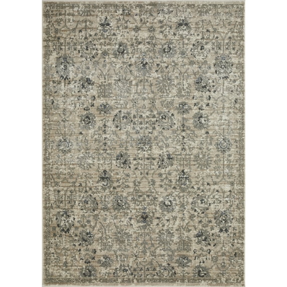 Loomaknoti Celena Asheley 6' x 9' Ivory Floral Indoor Area Rug
