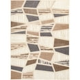 thumbnail image 1 of Loomaknoti Fortune Elawynz 6' x 9' Beige Geometric Polypropylene Outdoor Area Rug, 1 of 5