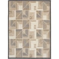 thumbnail image 1 of Loomaknoti Fortune Josay 6' x 9' Gray Geometric Indoor/Outdoor Area Rug, 1 of 6