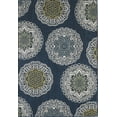 thumbnail image 1 of Loomaknoti Havani Anshayo 6' x 9' Blue Medallion Indoor/Outdoor Area Rug, 1 of 5