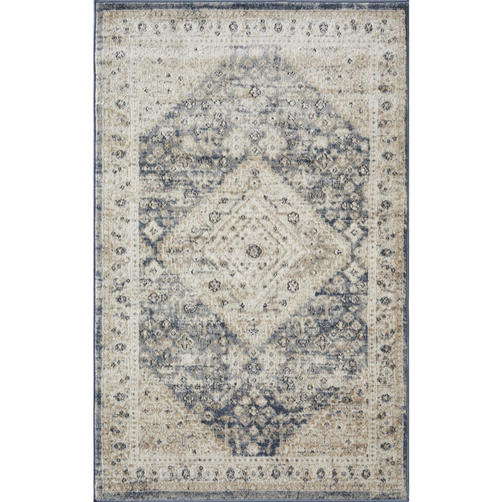 Loomaknoti Kehleigh Abagail 3' x 5' Beige Oriental Indoor Accent Rug